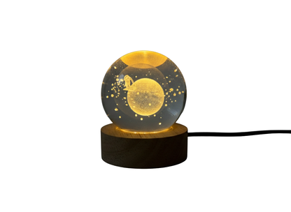 3D Crystal Galaxy Night Light